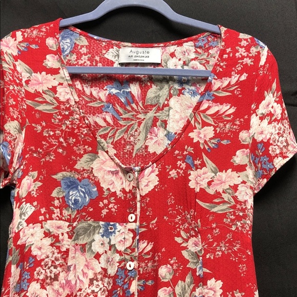 Auguste The Label Red Floral Rimper - Picture 9 of 9